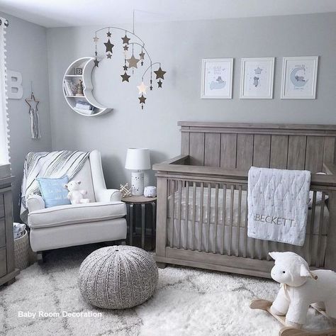 Baby Nursery Inspiration, Baby Room Themes, Moon Nursery, Baby Boy Room Decor, Nursery Room Design, Girl Nursery Room, Baby Room Inspiration, Baby Boy Room Nursery, Nursery Room Boy