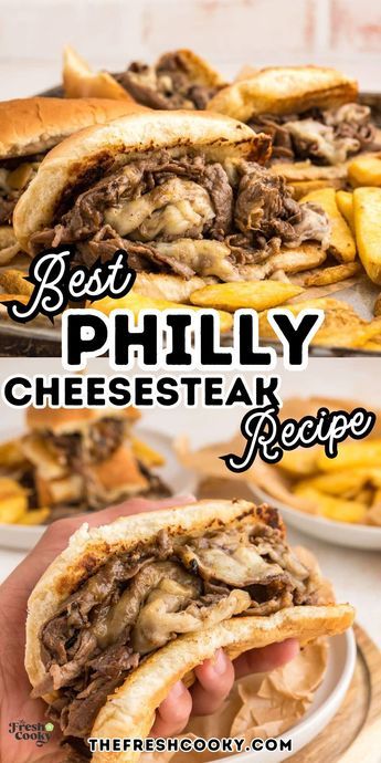 Only 7 ingredients stand between you and these easy Philly Cheesesteak Sandwiches! With 10,000+ views each month, this popular steak sandwich rocks! Ready in 30 minutes or less, my family goes nuts every time they see shaved steak on the menu! Shaved Steak Sandwich, Philly Cheesesteak Sandwiches, Steak Sandwich Recipe, Shaved Beef, Shaved Steak, Best Philly Cheesesteak, Cheesesteak Sandwiches, Italian Rolls, Steak Sandwich Recipes