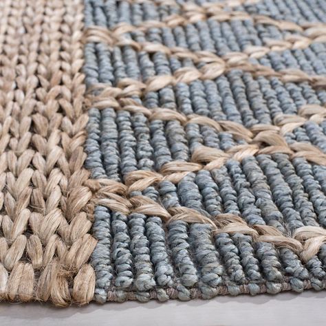 Safavieh Natural Fiber Velo 8 x 10 Jute Light Blue Indoor Trellis Coastal Area Rug in the Rugs department at Lowes.com Jute Lights, Natural Fiber Area Rug, Coastal Area Rugs, Trellis Rug, Coastal Rugs, Light Blue Rug, Light Blue Area Rug, Organic Pattern, Natural Fiber Rugs