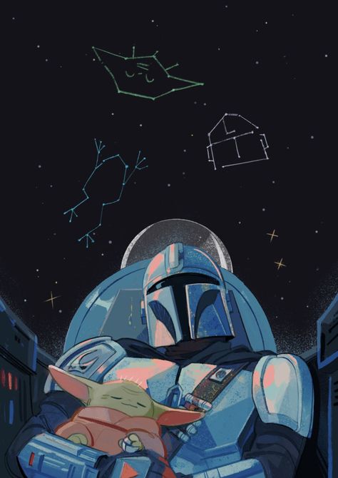 Cute Star Wars Wallpaper, Star Wars Art Wallpaper, Star Wars Dibujos, Starwars Illustration, Star Wars Manga, Star Wars Illustration, Star Wars Painting, Yoda Wallpaper, Star Child