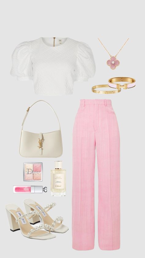 Pink Business Casual Outfits, Outfits Con Jeans, Outfit 2023, Casual Outfit Inspiration, Casual Day Outfits, Stylish Work Outfits, Pink Outfits, Girly Fashion, Business Casual Outfits