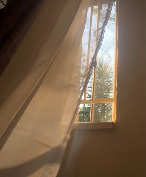 Sun Through Curtains Aesthetic, Window Curtain Aesthetic, Sun Coming Through Window Aesthetic, Sun Shine Aesthetic, Sun Window, Stages Of Love, Beige Curtains, Light Academia Aesthetic, Aesthetic Light