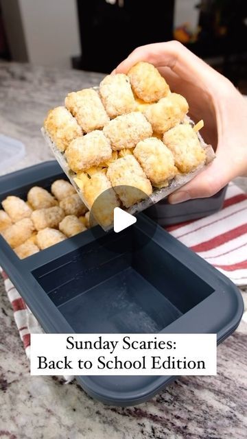 Souper Cubes on Instagram: "Let’s face it. Transitioning back to school can be rough. Help yourself out and prep a few meals now that can easily be reheated when everyone is too tired to function. We get it.  Tater tot casserole frozen in 2-cup #soupercubes trays.  #tatertotcasserole #sundayscaries #backtoschool #freezercooking" Souper Cubes Ideas, Souper Cube Recipes, Souper Cubes, Sunday Scaries, Tot Casserole, Tater Tot Casserole, Too Tired, Help Yourself, Freezer Cooking