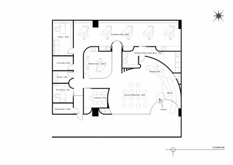 Gallery of Malocclusion Dental Clinic / STARSIS - 16 Clinic Layout Floor Plans, Clinic Plan Architecture, Outpatient Clinic Design, Medical Clinic Design Floor Plans, Dental Clinic Floor Plan, Dental Clinic Plan, Clinic Plan, Obgyn Clinic, Interior Sketching