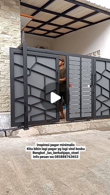 Metal Sliding Gates Design, Sliding Steel Doors, Main Gate Sliding Design, Sliding Gates Design Modern, Metal Gates Design Modern, Front Gate Design Modern Steel, Slider Gate Design, Sliding Gate Design Modern, Modern Sliding Gate Design