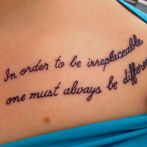 Irreplaceable tattoo Irreplaceable Tattoo, Tattoo Sayings, Words Tattoo, Tattoo Videos, Tat Ideas, Realism Tattoo, Word Tattoos, Get A Tattoo, A Tattoo