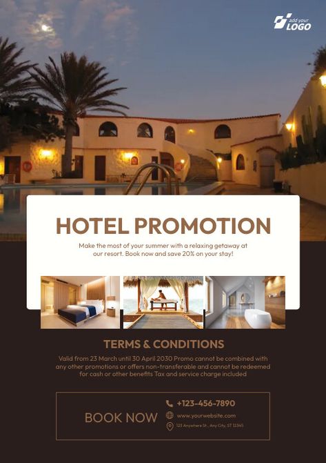 Hotel Offer Poster, Resort Promotion Design, Hotel Promotion Design, Hotel Advertising Design, Hotel Flyer Design, Resort Ads, Promotion Flyer, Hotel Sales, Hotel Ads