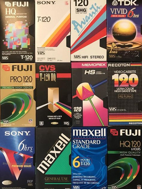 90s Graphic Design, Retro Packaging, Vhs Cassette, Packaging Design Trends, 90s Design, Retro Graphic Design, 80s Design, Retro Film, Vhs Tapes