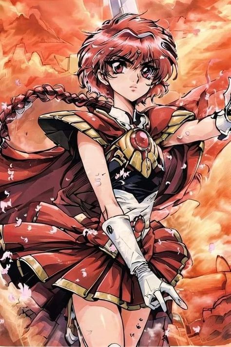 Magic Knight Rayearth Wallpapers, Magic Knights Of Rayearth, Rayearth Magic Knight, Magic Knight Rayearth Hikaru, Magic Knight, Anime Knight, Magical Dorémi, Magic Knight Rayearth, Tsubasa Chronicles