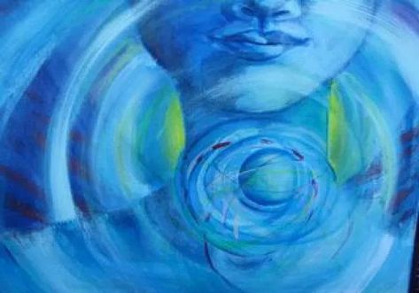 Chakra Painting, Throat Chakra Healing, Chakra Activation, Speak Your Truth, Capricorn Moon, Chakra Art, Energy Art, Love Truths, Emotional Body