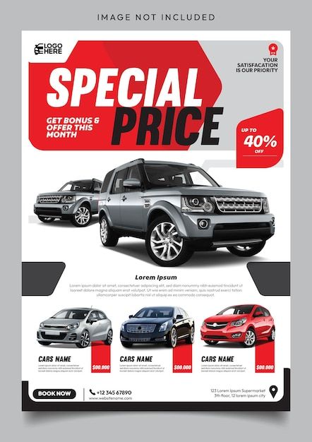 Car sales discount flyer template with o... | Premium Vector #Freepik #vector Car Sale Poster Design, Automotive Catalogue Design, Automotive Flyer Design, Car Offer Ads, Car Sales Flyer Design, Car Email Design, Car Promotion Design, Car Advertising Design Ideas, Car Ads Design