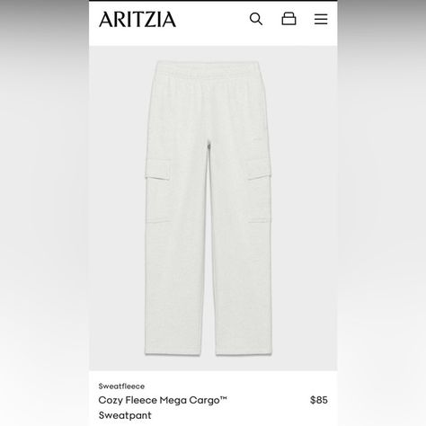 Aritzia cozy fleece mega cargo sweatpant Aritzia Sweatpants Cargo, Aritzia Cargo Sweatpants, Aritzia Cargo, Aritzia Sweatpants, Aritzia Pants, Christmas 2024, Barley, Cargo Pants, Sweatpants