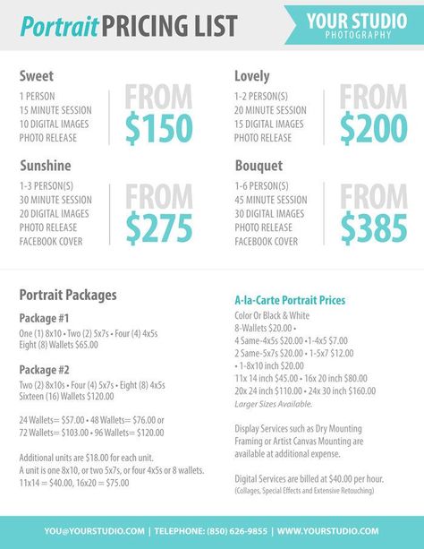 photography package price list | Photoshop Templates, Lists Design, Photography Packaging, Templates ... Photographer Price List, Photographers Price List, Photography Price List Template, Photographer Packaging, Photography Price List, Pro Photography, Photography Hacks, Photo Hacks, Cv Format