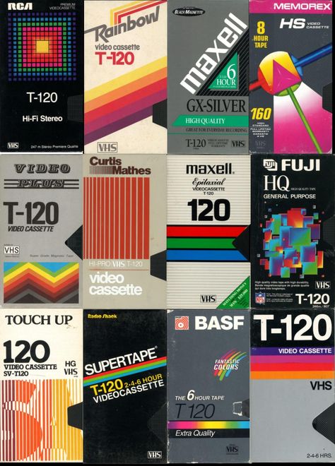 1980 Poster Design, Vhs Poster Design, Blank Vhs Covers, Retro Vhs Aesthetic, 80s Packaging Design, 90 Design Graphic, Vhs Graphic Design, 1990s Graphic Design, Cassette Futurism Aesthetic