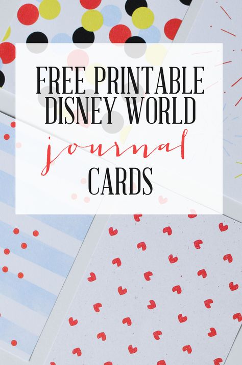 Free Printable Walt Disney World Journal Cards Disneyworld Printables Free, Disney Envelopes Free Printables, Disney Journal Pages, Disney Journal Ideas, Disney World Journal, Disney World Printables, Disney Travel Journal, Disney Printables Free, Disney Journal