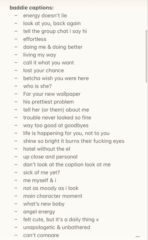 Vsco Captions Ideas Selfie, If Captions Baddie, Baddie Attitude Tips, New Look Captions Instagram, Captions For Stalkers, Captions Baddie Instagram, Caption Baddie Instagram, Attitude Girl Captions, Her Captions Instagram