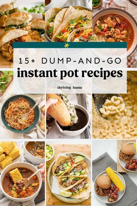 No pre-cooking involved for these delicious Instant Pot dump-and-go recipes. Just dump in the ingredients, press a button, and dinner is (pretty much) done! We’ll also show you how to prep each of these as freezer meals that can go straight from the freezer to the Instant Pot. Instant Pot Dump, Freezer Food, Breakfast Soup, Fantastic Recipes, Multi Cooker, Instant Pot Soup Recipes, Dump Meals, Simple Meals, Best Instant Pot Recipe