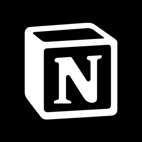 Notion Logo, Black App, Ios App Icon, Phone Icon, App Icon, Ios App, Gaming Logos, ? Logo, Black