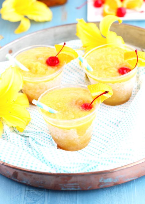 These 15 Refreshing Summer Cocktails will keep you cool all summer long.  There is nothing better than sipping a Frozen Orange Creamsicle Margarita or Red White and Blue Pina Colada while sitting poolside or on the beach.  Check out my go-to list of drinks for when things are really getting hot! Whiskey Slush, Vodka Slushies, Sweet Tea Vodka, Lemonade Slushies, Slush Recipes, Cherry Vodka, Amaretto Sour, Whisky Sour, Vodka Lemonade