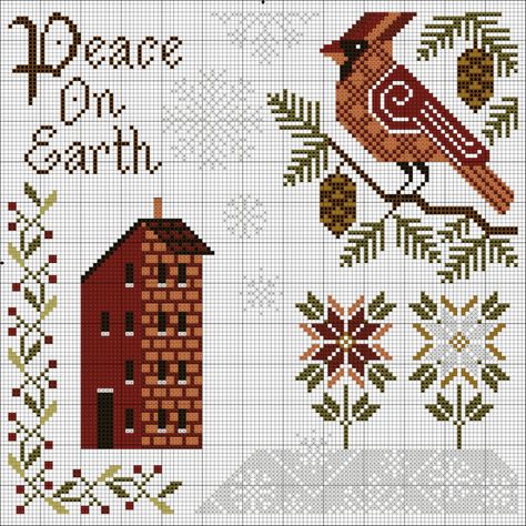 With Thy Needle And Thread Gallery Ru, Gallery Ru Free Pattern, Gallery Ru Cross Stitch Charts, Snowflake Cross Stitch, Cross Stitch Gallery, Xmas Cross Stitch, Cross Stitch Thread, Animal Sewing Patterns, Cross Stitch Christmas Ornaments