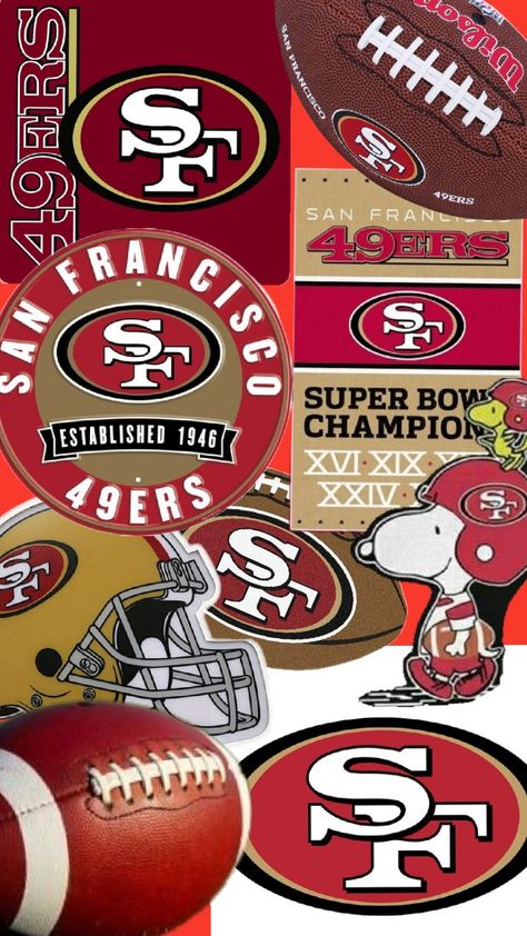 Nfl Football Aesthetic, Niners Wallpaper, 49ers Wallpaper Iphone, 49ers Party, 49ers Wallpaper, 49ers Nation, 49ers Pictures, San Francisco 49ers Logo, Nfl Football 49ers