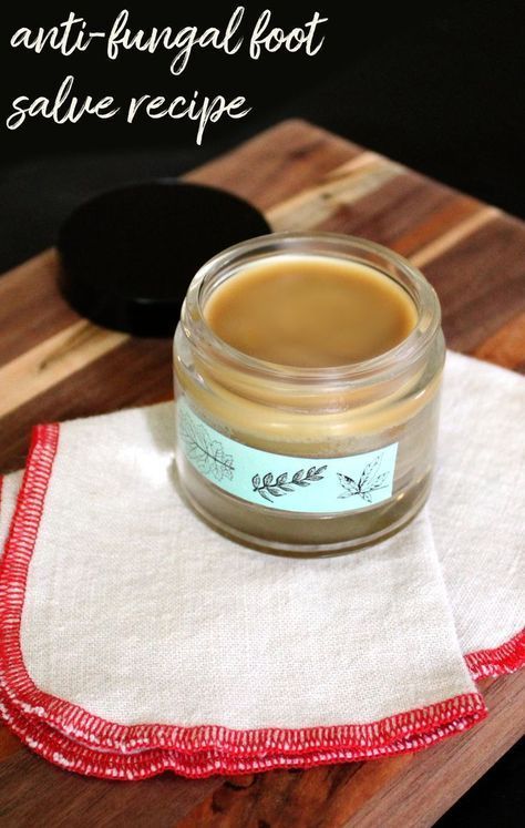 Antifungal Foot Salve Recipe. A natural holistic home remedy for athlete's foot, toenail fungus and candida with key ingredients like an antifungal essential oil, neem oil and coconut oil. This natural antifungal foot salve recipe is a great way to naturally promote skin health. Used daily it can help to treat fungal foot infections as well as prevent their reoccurrence. #antifungal #holisticskincare #naturalbeauty #diy Antifungal Essential Oil, Homemade Salve, Natural Antifungal, Holistic Home, Toenail Fungus Remedies, Natural Skincare Recipes, Salve Recipes, Holistic Skin Care, Holistic Health Remedies