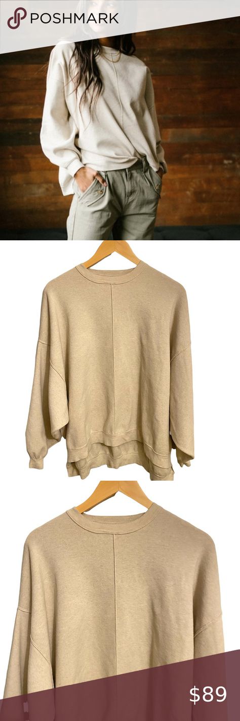 Free People Sweater Swaying Birch Uptown Pullover NWT XS Free People Sweaters, Free People Sweater, Dolman Sleeve, Bell Sleeve Top, Free People, Long Sleeve Blouse, Crew Neck, Women's Top