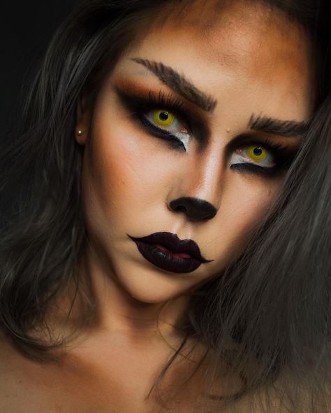 #halloweenmakeup #halloweenmakeupideas #werewolfmakeup #werewolf #getlithalloween #muatalent #elevenbeauty #fiercesociety #chrisspy #meikki #amazingmakeupart #undiscovered_muas #horror_sketches #bearded_horror #5fingerssfx #spfx #liquelips #ihmissusi #sigmabeauty #facepaint #bodypaint #nyxcosmetics #nyxcosmeticsnordics #nyx #lumene #inglot #feature_my_stuff #5fingerssfx #thehorrorgallery Werewolf Makeup, Wolf Makeup, Fete Emo, Cat Halloween Makeup, Halloween Make-up Looks, Werewolf Costume, Holloween Makeup, Cheek Contour, Cute Halloween Makeup