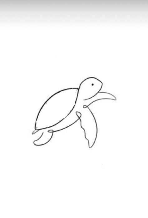 Fineline Turtle Tattoo, Brushwork Tattoo, Line Drawing Turtle, Simple Sea Turtle Tattoo, Aruba Tattoo, Fine Line Turtle Tattoo, Simple Turtle Tattoo, Turtle Line Art, Small Turtle Tattoo