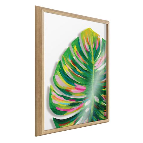 This charming Monstera plant creates a tropical vibe in your home with its lush color and illustrated fashion. Transitional Wall Art, Tropical Wall Decor, Tropical Painting, Art Tropical, Monstera Plant, Tropical Art, Glass Printing, Plant Art, Acrylic Wall Art