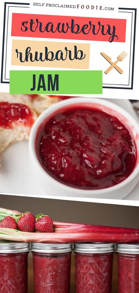 Best Strawberry Jam Recipe, Rhubarb Strawberry Jam, Weekend Food Ideas, Easy Sunday Dinner Ideas, Good Meals To Cook, Jam And Jelly Recipes, Easy Sunday Dinner, Earth Cake, Farm To Table Recipes