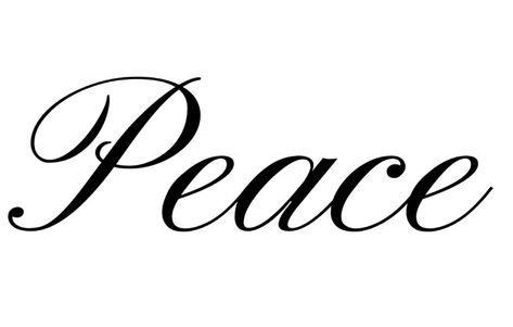 Peace Calligraphy, Protect Your Peace Tattoo Cursive, Love And Peace Tattoo Ideas, Peace Word Tattoo Fonts, Peace Calligraphy Hand Lettering, Peace Drawing, Peace Tattoos, Cursive Tattoos, Meaningful Tattoo Quotes