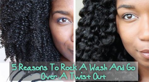 5 Reasons To Rock A Wash And Go Over A Twist Out  Read the article here - http://www.blackhairinformation.com/general-articles/hairstyles-general-articles/5-reasons-rock-wash-go-twist/ #washandgo #naturalhairstyles Wash And Go Natural Hair, Ethnic Hair, Top Knot Hairstyles, Natural Hair Care Tips, Wash And Go, Flat Twist, Twist Outs, Hair Affair, Black Hair Care