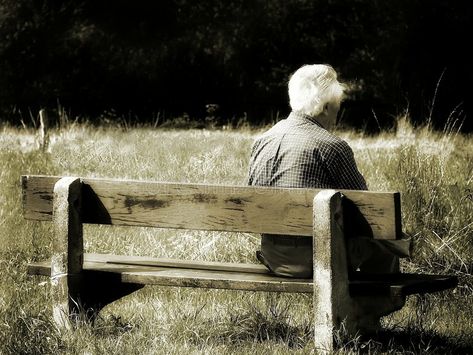 Alone. Old man sitting on bench , #sponsored, #man, #sitting, #bench #ad Man Sitting On Bench, Pictures With Meaning, Sitting On Bench, Album Photography, Sitting Bench, Cremation Services, Man Sitting, Stock Photography Free, Old Man