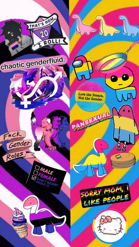 Genderfluid and Pansexuality #genderfluid #pansexual Demifluid Wallpaper, Genderfluid Wallpaper Hidden, Pan And Genderfluid Pfp, Gender Dysformia, Pansexual And Genderfluid, Gender Fluid Names, Pansexual Pride Day, Genderfluid Character, Genderfluid Art