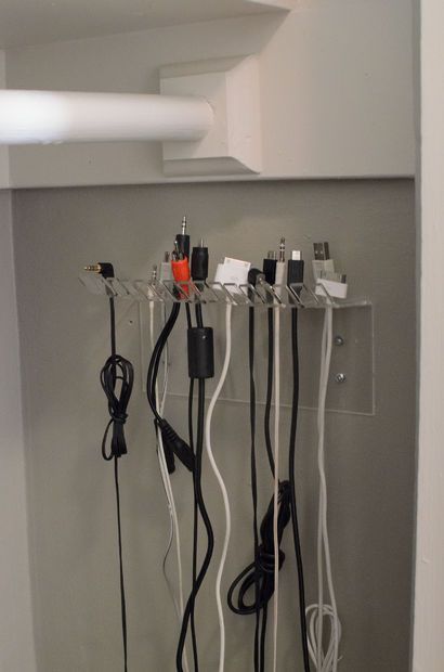 Picture of Attach to the wall and start organizing! Metal Rack, Media Storage, Cord Organization, Diy Organization, Wall