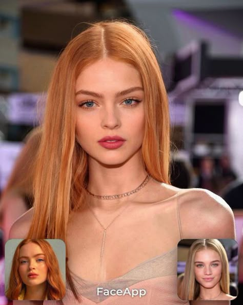 Strawberry Blonde Face Claim, Ginger Peach Hair, Ginger Makeup Looks, Ginger Short Hair, Light Orange Hair, Korean Bob Haircut, Ginger Blonde Hair, Korean Bob, Bob Hairstyle Ideas