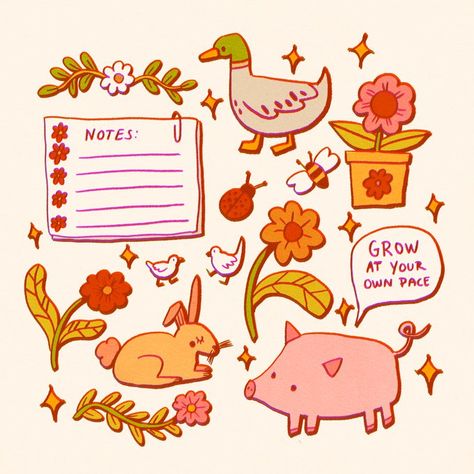 (3) Jessica Elena on Twitter: "Doodles :) https://t.co/PtEHXXxcBM" / Twitter Jessica Elena, Sketchbook Doodles, Doodle Sketchbook, Sketchbook Illustration, Illustration Doodle, Nostalgic Art, Farm Art, Artist Alley, Little Doodles