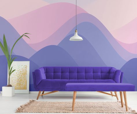 Purple wall decor