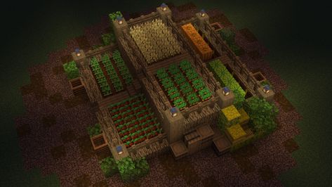 Farming Ideas Minecraft, Minecraft Farming House, Minecraft Food Farm, Minecraft Farming Ideas, Minecraft Crop Farm Ideas, Minecraft Farm Ideas Crops, Minecraft Farming, Patio Ideas Garden, Garden Patio Ideas