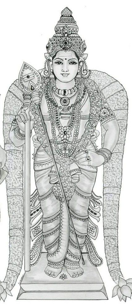 Venkateswara Swamy Pencil Drawing, Tanjore Art Sketch, Murugan Mandala Art, Murugan Mural Painting, Murugan Images Drawing, Murugan Pencil Drawing Images, Murugan Drawing Images, Murugan Pencil Drawing, Tamil Culture Drawing