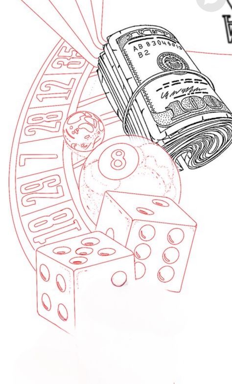 Lifes A Gamble Drawing, Lottery Tattoo, Jackpot Tattoo, Slot Machine Drawing, Poker Chips Tattoo, Tattoo Casino, Hood Tattoos, Tattoos Inspos, Make Tattoos