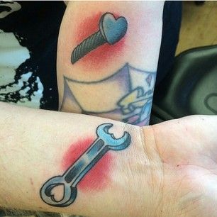 Matching Car Tattoos Couples, His And Her Tattoo Ideas, Free Tattoo Fonts, Font Tato, Him And Her Tattoos, Couple Tattoos Unique Meaningful, Cute Couple Tattoos, Couple Tattoos Unique, Tattoo Wedding Rings