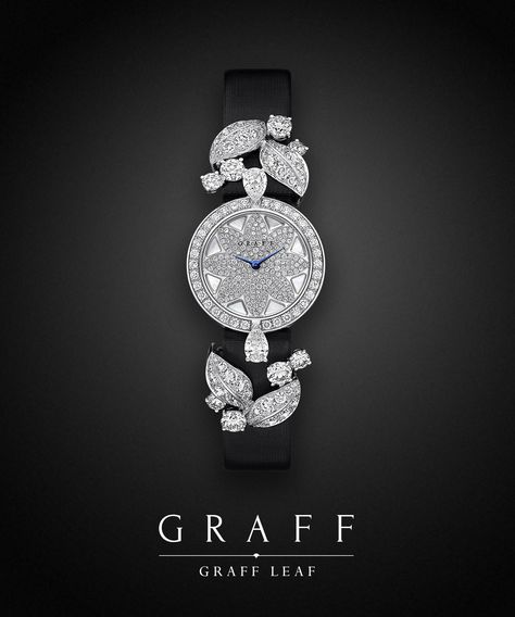 Graff Graff Watches Women, Graff Watch, Graff Jewelry, Watches Women Black, Graff Diamonds, Diamond Watches, Girls Watches, Watches Unique, The Watch