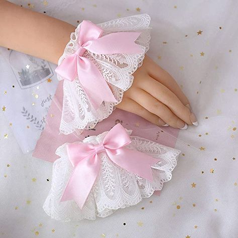 Hand Sleeves, Hand Ornaments, Maid Cosplay, Japanese Sweet, Star Magic, Bow Bracelet, Hand Wrist, Kawaii Fashion Outfits, Kawaii Accessories