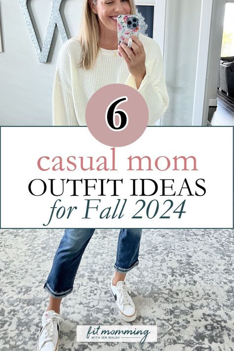 Looking for Mom Style Inspiration for Fall 2024? This collection of Casual Mom Outfits showcases versatile pieces that fit seamlessly into your wardrobe. From cozy sweaters to stylish jeans, these Women's Style essentials will help you stay fashionable while managing a busy lifestyle. Get inspired to refresh your fall wardrobe with these trendy ideas. Fall Mom Style 2024, 2024 Fall Mom Outfits, Easy Comfy Mom Outfits, 180lbs Women Outfit, Fall Fashion Mom Casual, Fall Outfits Simple Casual, Fall Casual Mom Outfits, Fall Outfits Mom 2024, Fall 2024 Mom Outfits