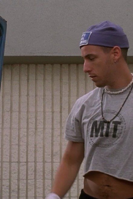 Men in Crop Tops | Teen Vogue Adam Sandler Crop Top, 90s Crop Top Men, Guys In Crop Tops 80s, 80s Crop Top Men, Cropped Shirt Men, Men In Crop Tops, Vintage Outfits 80s, Men Crop Top, Mens Crop Tops