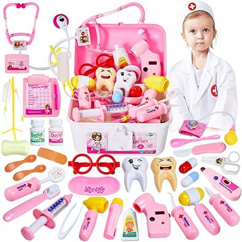 Kids Doctor Set, Kids Doctor Kit, Cool Toys For Girls, Princess Toys, Nurse Costume, Toddler Costumes, Baby Alive, Educational Toys For Kids