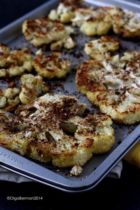 Mango & Tomato: Za'atar Roasted Cauliflower With Tahini Sauce Cauliflower With Tahini Sauce, Roasted Cauliflower With Tahini, Cauliflower With Tahini, Charred Cauliflower, Zaatar Recipe, Vegan Cauliflower Recipes, Zaatar Spice, Vegetable Dips, Bountiful Baskets