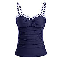 Underwire Bathing Suits, Womens Tankini Tops, Prime Deals, Modest Swim, Striped Bathing Suit, Underwire Swimsuit, Underwire Tankini Tops, Underwire Tankini, Womens Tankini